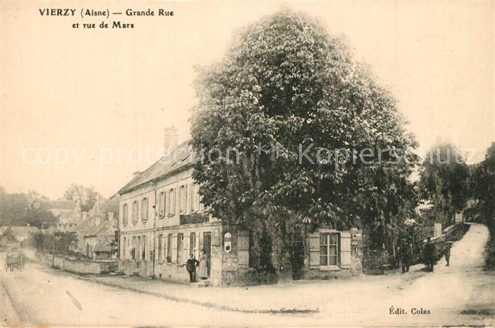 Vierzy Grande Rue et rue de Mars