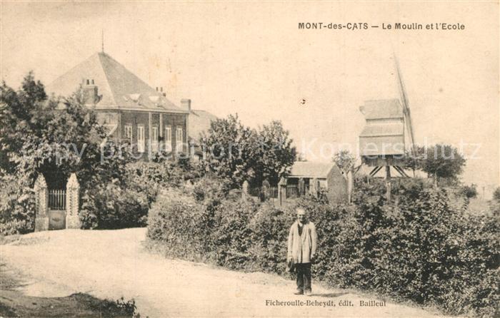 Mont des Cats Le Moulin et l'Ecole