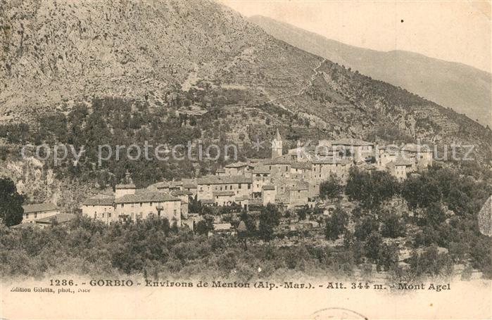 Gorbio Environs de Menton Mont Agel