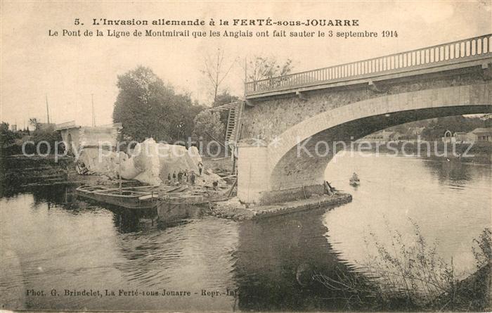 La Ferte-sous-Jouarre Le Pont de la Ligne de Montmirail que les Anglais ont fait