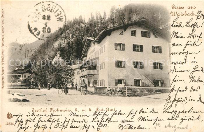 Weisbach Unterfranken Gasthof Frohnwies kuk Post Amt