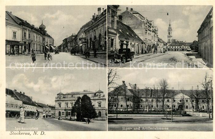 Stockerau Niederoesterreich Hauptstrasse Rathausplatz Sparkasseplat