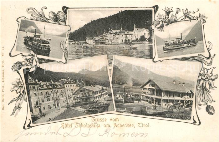 Achensee Hotel Scholastika Ausflugsdampfer