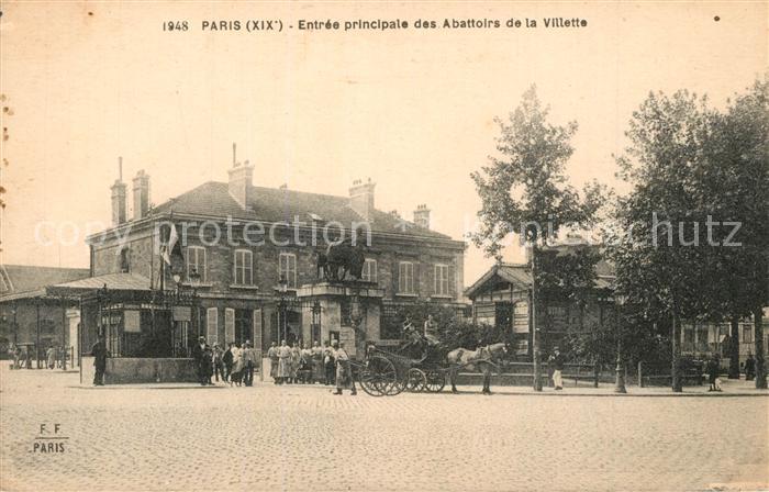 Paris Entree principale des Abattoirs de la Villette