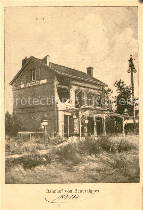 Beuvraignes Zerstörter Bahnhof
