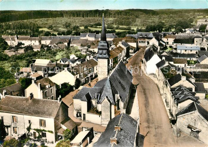 Le Gavre Rue de l’Eglise et la Foret Vue aerienne