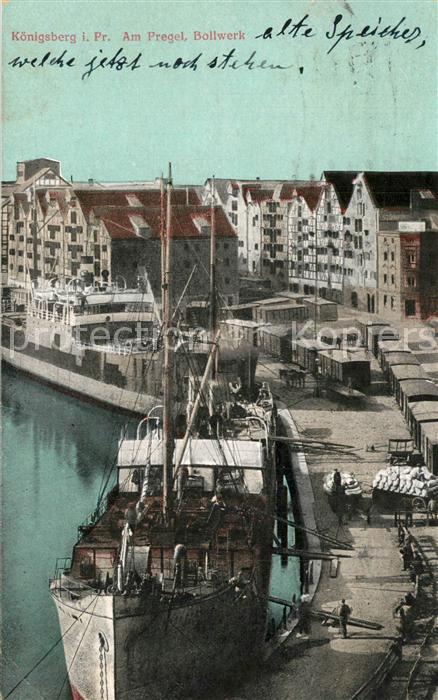 Koenigsberg Ostpreussen Am Pregel Bollwerk Alte Speicher