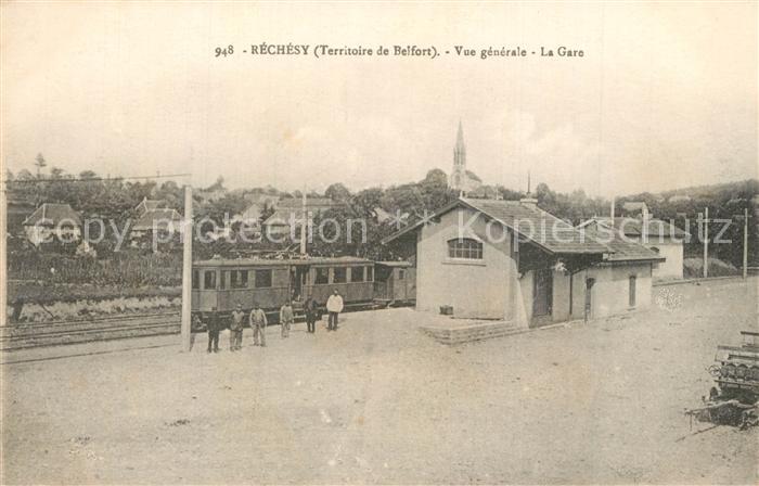 Rechesy Vue generale La Gare