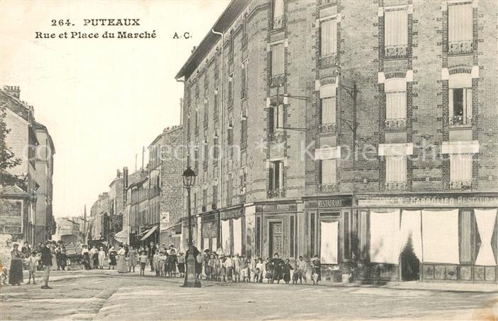 Puteaux Rue et Place du Marche