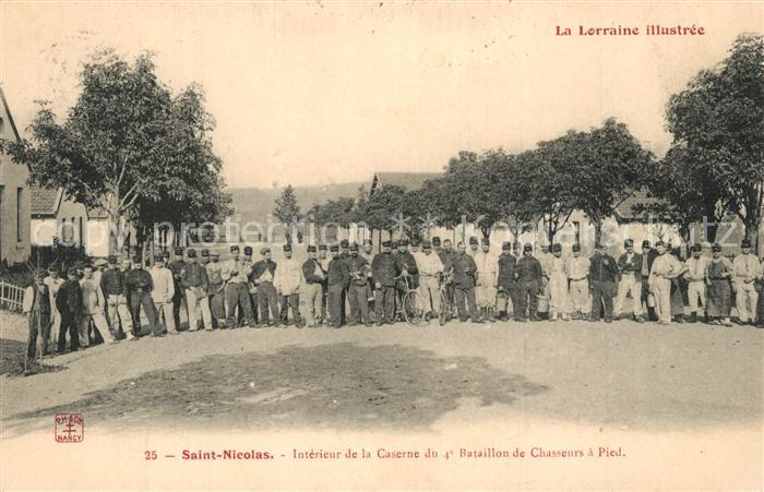 Saint-Nicolas-de-Port Interieur de la Caserne du 4e Bataillon de Chasseurs a Pie