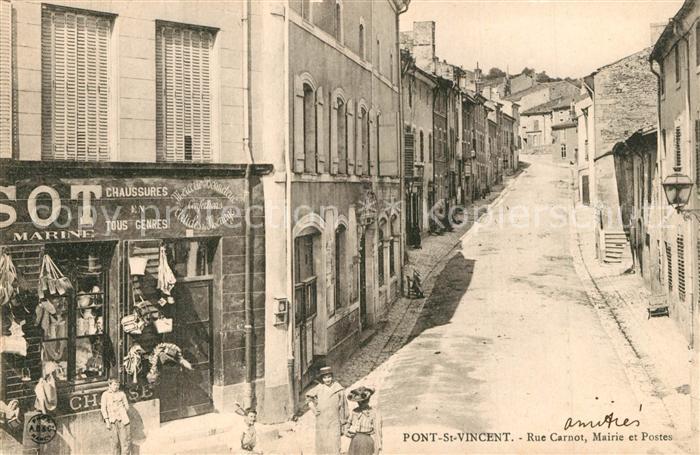 Pont-Saint-Vincent Rue Carnot Mairie et Postes