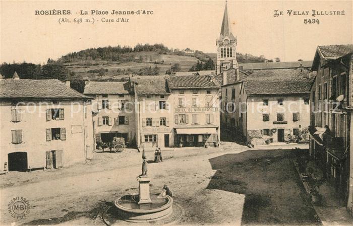 Rosieres Haute-Loire La Place Jeanne d Arc