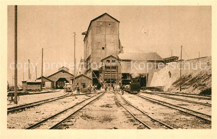 Kembs Elsass Usine de concassage et de triage Juillet 1930