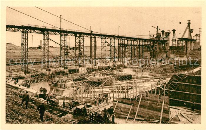 Kembs Elsass Usine vue d’aval Juillet 1930