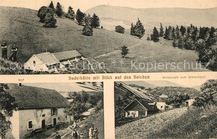 Belchen Baden Sudelhuette Wirtschaft zum Dietenbach