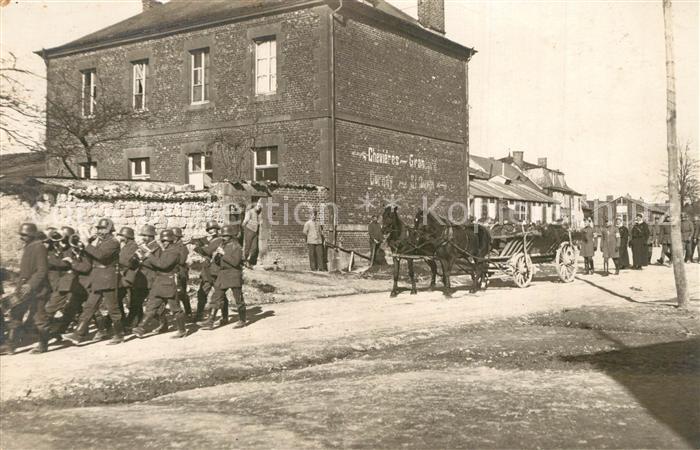 Chevieres Soldatenkompanie Pferdewagen