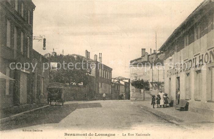 Beaumont-de-Lomagne La Rue Nationale