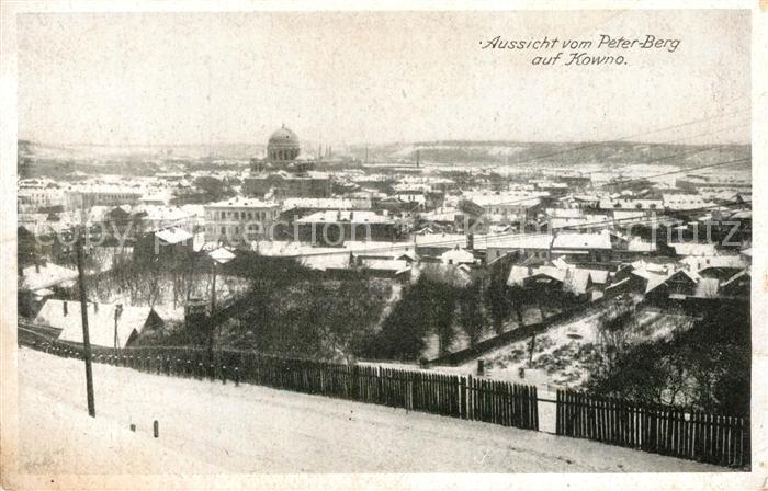 Kowno Kaunas Blick vom Peter Berg
