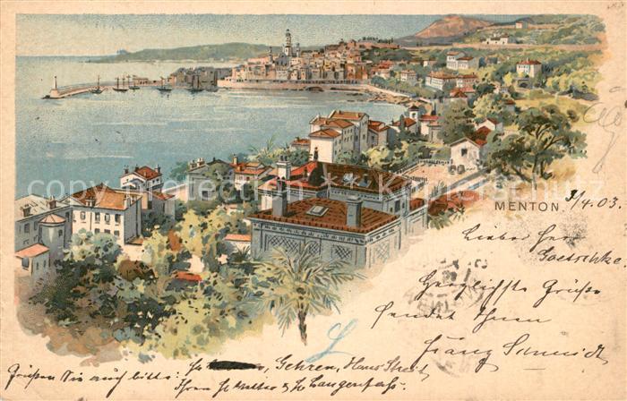 Menton Alpes Maritimes Panorama