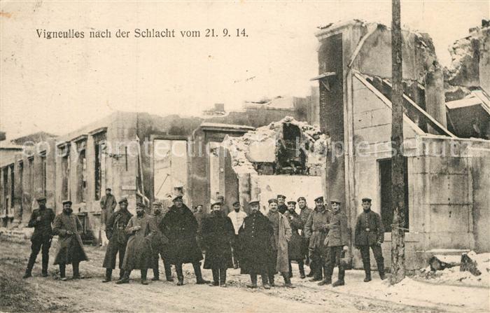 Vigneulles-les-Hattonchatel nach der Schlacht vom 21.04.1914