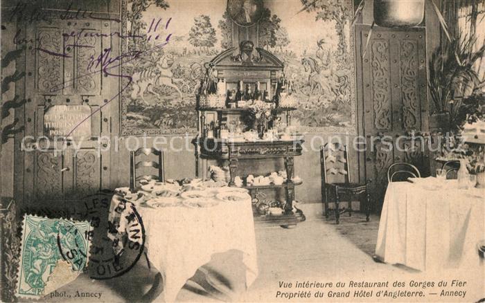 Annecy Haute-Savoie Restaurant des Gorges du Fier Grand Hôt