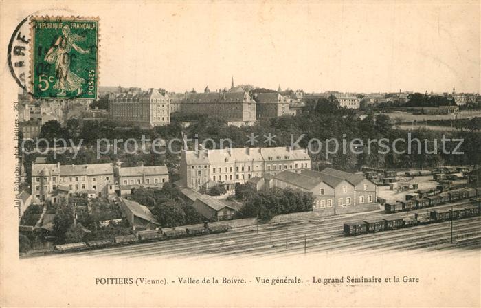 Poitiers 86 Vallee de la Boivre Grand Séminaire et la Gare