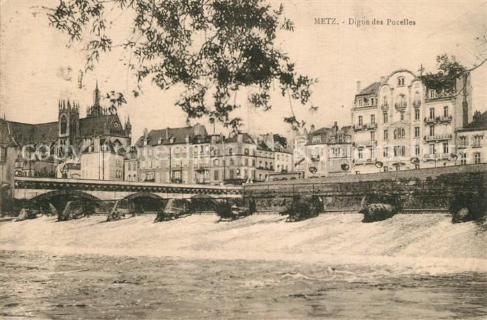 Metz  57 Moselle Digue des Pucelles