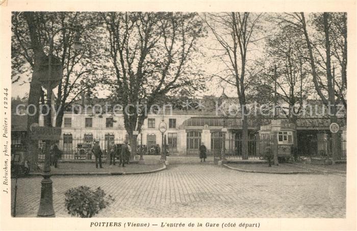 Poitiers 86 Entrée de la Gare Bahnhof