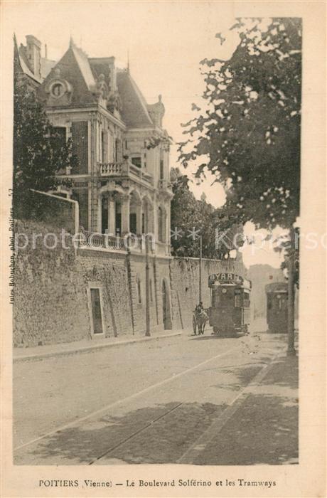 Poitiers 86 Boulevard Solférino et les Tramways