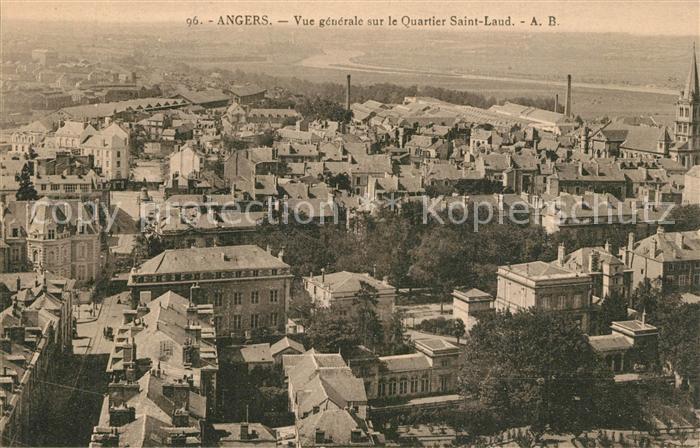 Angers Vue Generale sur le Quartier Saint Laud