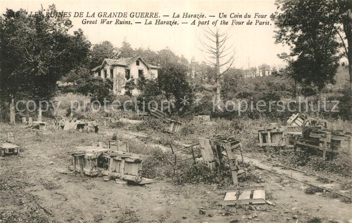 La Harazee Ruines de la Grande Guerre Coin du Four de Paris Truemmer 1. Weltkrie