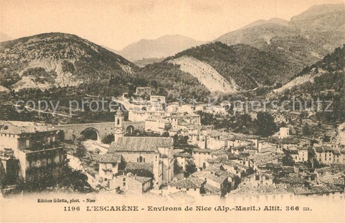 L Escarene Alpes Maritimes Panorama