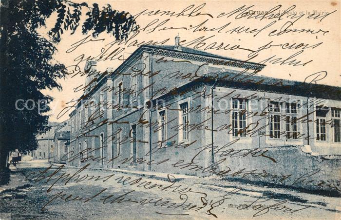 Cruas Ecole et la Mairie