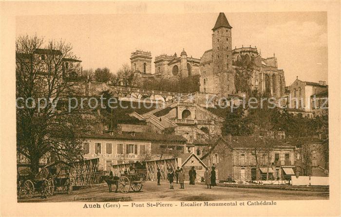 Auch Gers Pont Saint Pierre Escalier Monumental e