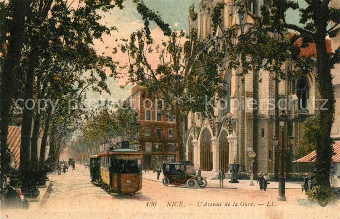 Nice Alpes Maritimes Avenue de la Gare Tram