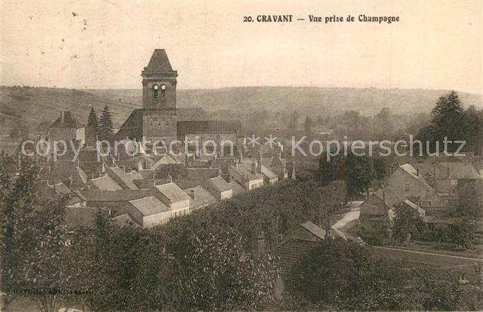 Cravant Yonne Vue prise de Champagne