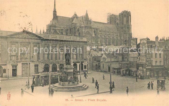 Reims Champagne Ardenne Place Royal Monument Cathedrale