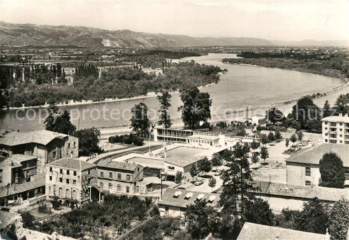Valence 26 La piscine et le Rhône
