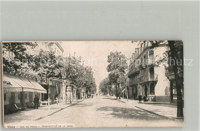 Vichy Allier Rue de Paris Perspective de la Gare