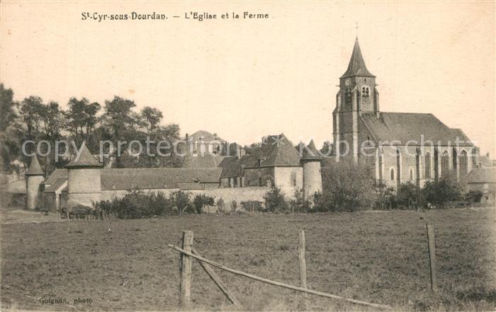 Saint-Cyr-sous-Dourdan Eglise et la Ferme
