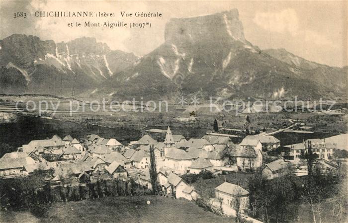 Chichilianne Vue generale et le Mont Aiguille