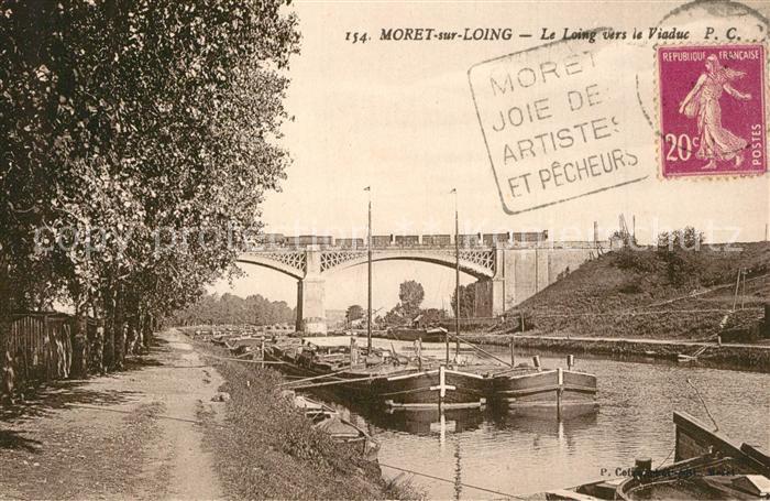 Moret-sur-Loing Le Loing vers le Viaduc