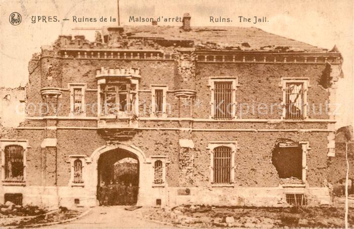 Ypern Ypres Ruines de la Maison d’arret