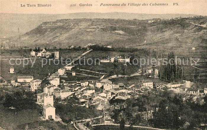 Cordes-sur-Ciel Panorama du Village des Cabannes