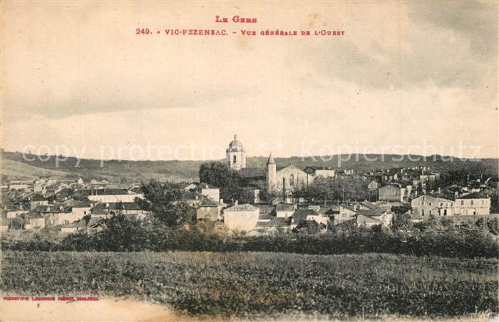 Gers Vic Fezensac Vue generale de l'Ouest