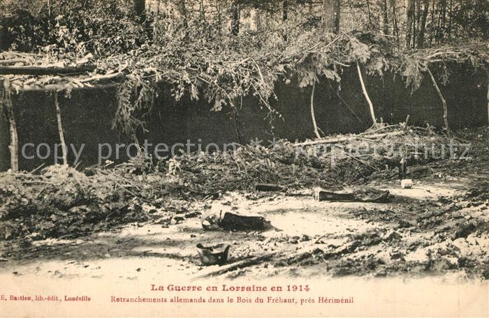 Herimenil Retranchements allemands dans le Bois du Frehaut