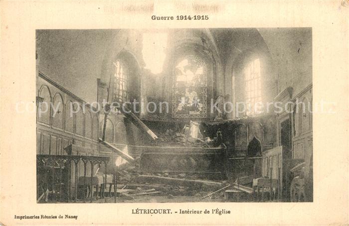 Letricourt Interieur de l'Eglise