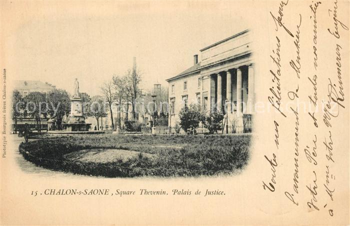 Chalon-sur-Saone Square Thevenin Palais de Justice
