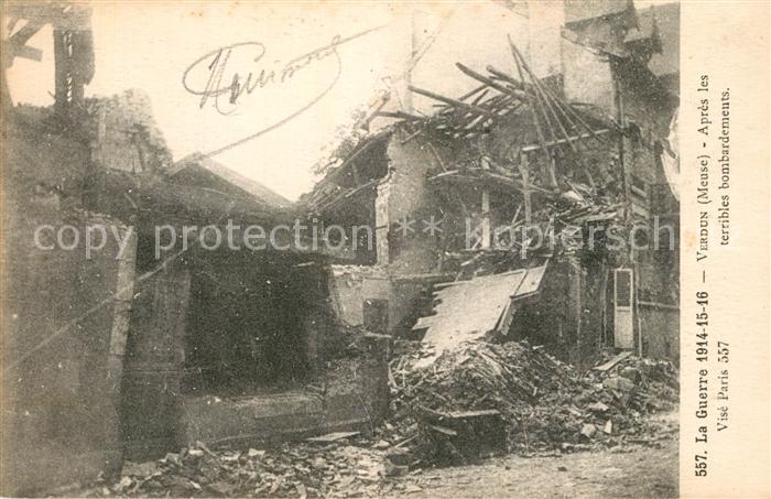 Verdun Meuse La Guerre 1914-16 apres les terribles bombardement