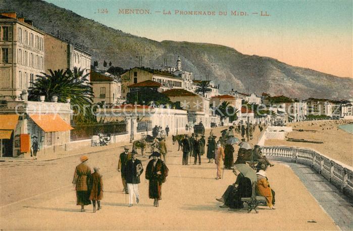 Menton Alpes Maritimes La Promenade du Midi